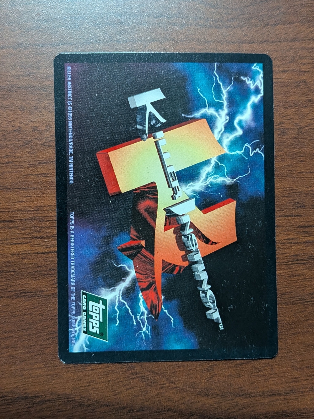 1996 TCG Killer Instinct Eyedol Card - Picture 2 of 2
